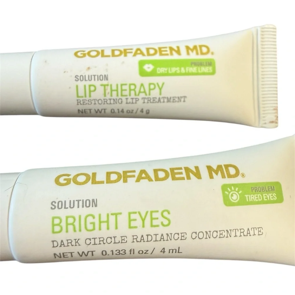 GOLDFADEN‎ MD Bundle of Bright Eyes 4ml & Lip Therapy 4g, Both New & Sealed